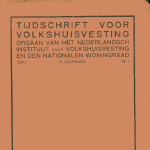 Tijdschrift voor Volkshuisvesting 1e jaargang 1 februari 1920