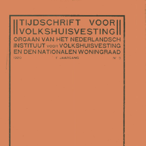 Tijdschrift voor Volkshuisvesting 1e jaargang 3 april 1920