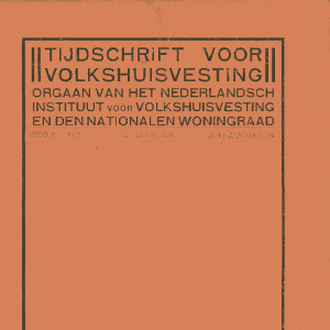 Tijdschrift voor Volkshuisvesting 1e jaargang 6-7 Juli-Augustus 1920