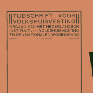 Tijdschrift voor Volkshuisvesting 2e jaargang 1 januari 1921