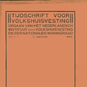Tijdschrift voor Volkshuisvesting 2e jaargang 4 April 1921