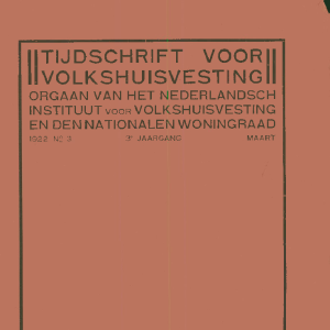 Tijdschrift voor Volkshuisvesting 3e jaargang 3 Maart 1922