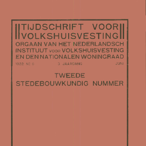 Tijdschrift voor Volkshuisvesting 3e jaargang 6 Juni 1922