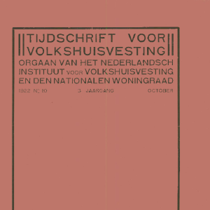 Tijdschrift voor Volkshuisvesting 3e jaargang 10 October 1922