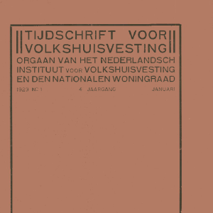 Tijdschrift voor Volkshuisvesting 4e jaargang 1 januari 1923