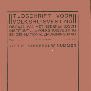Tijdschrift voor Volkshuisvesting 4e jaargang 2 Februari 1923
