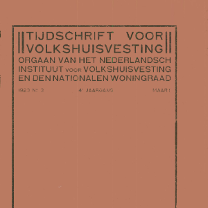 Tijdschrift voor Volkshuisvesting 4e jaargang 3 Maart 1923