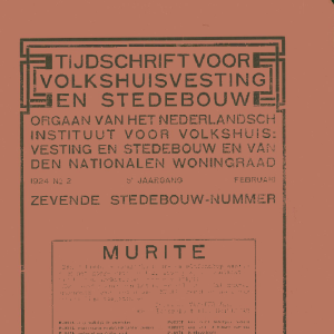 Tijdschrift voor Volkshuisvesting & Stedebouw 5e jaargang 2 februari 1924