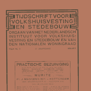 Tijdschrift voor Volkshuisvesting & Stedebouw 5e jaargang 3 maart 1924
