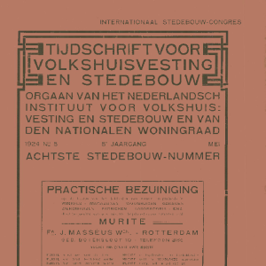 Tijdschrift voor Volkshuisvesting & Stedebouw 5e jaargang 5 mei 1924
