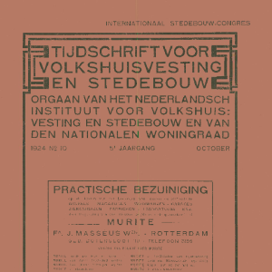 Tijdschrift voor Volkshuisvesting & Stedebouw 5e jaargang 10 october 1924