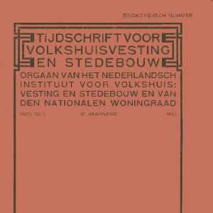 Tijdschrift voor Volkshuisvesting & Stedebouw 6e jaargang 5 mei 1925