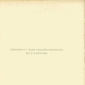 Tijdschrift voor Volkshuisvesting & Stedebouw 6e jaargang 12 december 1925