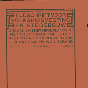 Tijdschrift voor Volkshuisvesting & Stedebouw 7e jaargang 1 januari 1926