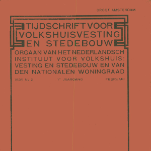 Tijdschrift voor Volkshuisvesting & Stedebouw 7e jaargang 2 februari 1926
