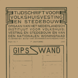 Tijdschrift voor Volkshuisvesting & Stedebouw 7e jaargang 7 juli 1926