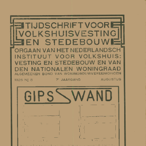 Tijdschrift voor Volkshuisvesting & Stedebouw 7e jaargang 8 augustus 1926