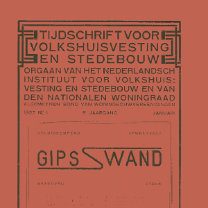 Tijdschrift voor Volkshuisvesting & Stedebouw 8e jaargang 1 januari 1927