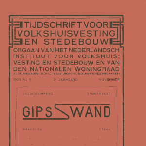 Tijdschrift voor Volkshuisvesting & Stedebouw 9e jaargang 11 November 1928