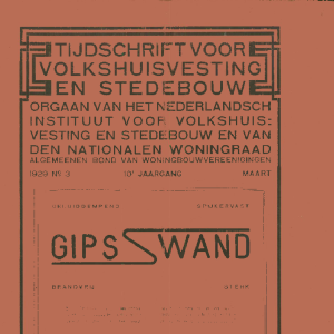 Tijdschrift voor Volkshuisvesting & Stedebouw 10e jaargang 3 Maart 1929