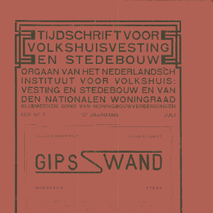 Tijdschrift voor Volkshuisvesting & Stedebouw 12e jaargang 7 Juli 1931