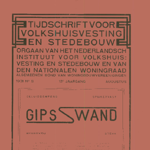 Tijdschrift voor Volkshuisvesting & Stedebouw 12e jaargang 8 Augustus 1931