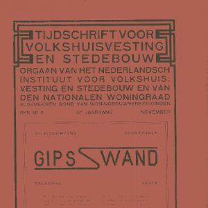Tijdschrift voor Volkshuisvesting & Stedebouw 12e jaargang 11 november 1931