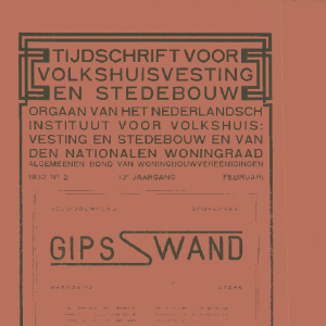 Tijdschrift voor Volkshuisvesting & Stedebouw 13e jaargang 2 februari 1932