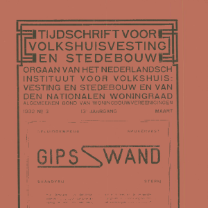 Tijdschrift voor Volkshuisvesting & Stedebouw 13e jaargang 3 maart 1932