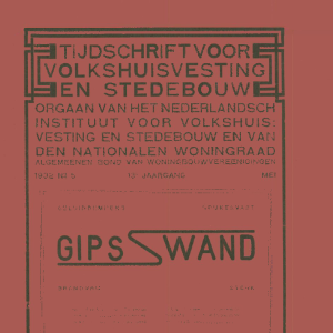 Tijdschrift voor Volkshuisvesting & Stedebouw 13e jaargang 5 mei 1932