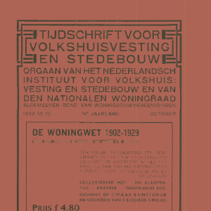 Tijdschrift voor Volkshuisvesting & Stedebouw 14e jaargang 10 october 1933