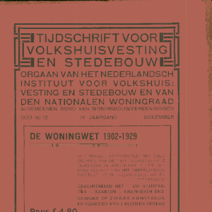 Tijdschrift voor Volkshuisvesting & Stedebouw 14e jaargang 12 december 1933