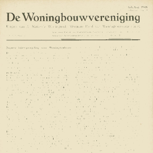 Tijdschrift voor Volkshuisvesting & Stedebouw 29e jaargang 7-8 Juli-Augustus 1948