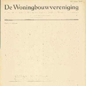 Tijdschrift voor Volkshuisvesting & Stedebouw 29e jaargang 12 December 1948
