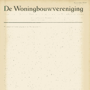 Tijdschrift voor Volkshuisvesting & Stedebouw 30e jaargang 9 September 1949