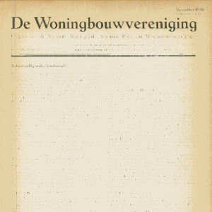 Tijdschrift voor Volkshuisvesting & Stedebouw 30e jaargang 11 November 1949
