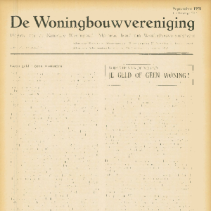 Tijdschrift voor Volkshuisvesting & Stedebouw 32e jaargang 9 September 1951