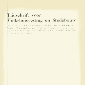 Tijdschrift voor Volkshuisvesting & Stedebouw 32e jaargang 12 December 1951