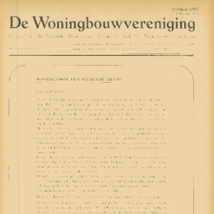 Tijdschrift voor Volkshuisvesting & Stedebouw 33e jaargang 2 Februari 1952