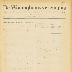 Tijdschrift voor Volkshuisvesting & Stedebouw 33e jaargang 5 Mei 1952