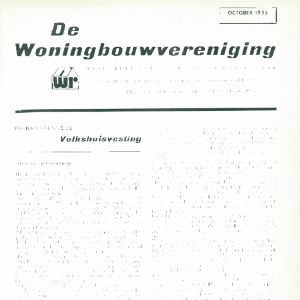 Tijdschrift voor Volkshuisvesting & Stedebouw 36e jaargang 10 oktober 1955