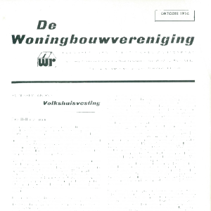 Tijdschrift voor Volkshuisvesting & Stedebouw 37e jaargang 10 oktober 1956