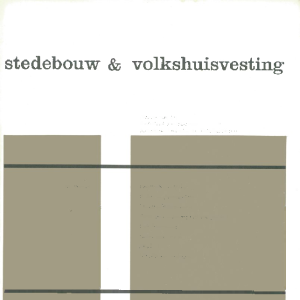 Stedebouw & Volkshuisvesting 50e jaargang 9 september 1969