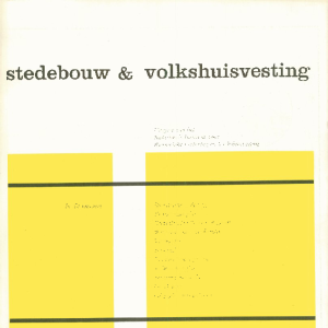 Stedebouw & Volkshuisvesting 51e jaargang 1 januari 1970