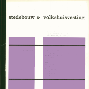 Stedebouw & Volkshuisvesting 51e jaargang 4 april 1970