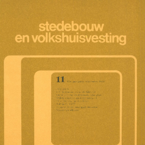 Stedebouw & Volkshuisvesting 61e jaargang 11 november 1980