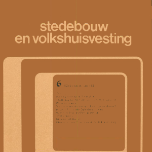 Stedebouw & Volkshuisvesting 62e jaargang 6 juni 1981