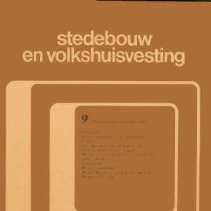 Stedebouw & Volkshuisvesting 62e jaargang 9 september 1981