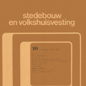 Stedebouw & Volkshuisvesting 62e jaargang 10 oktober 1981