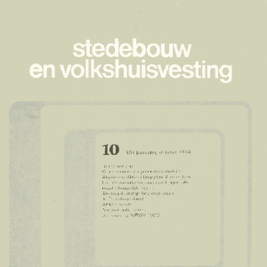Stedebouw & Volkshuisvesting 65e jaargang 10 oktober 1984
